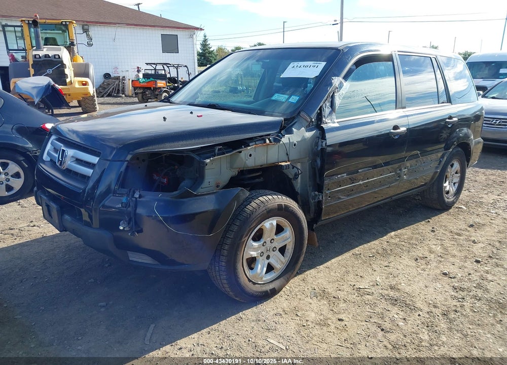 2006 HONDA PILOT LX VIN: 2HKYF18166H553008