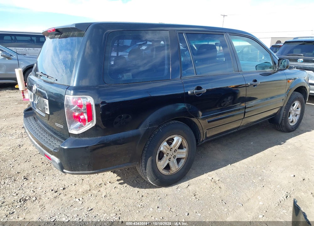2006 HONDA PILOT LX VIN: 2HKYF18166H553008