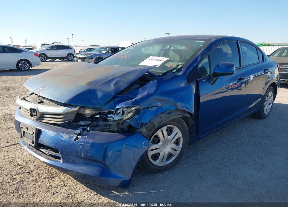 2012 HONDA CIVIC VIN: 2HGFB2F53CH513022