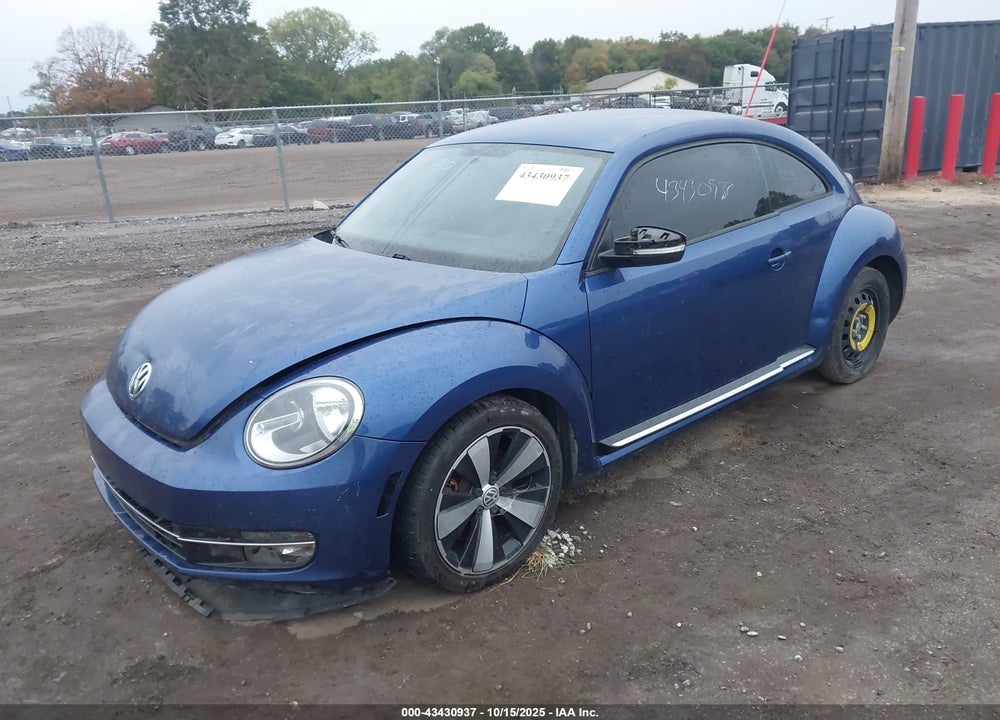 2012 VOLKSWAGEN BEETLE 2.0T TURBO VIN: 3VWVA7AT3CM608873