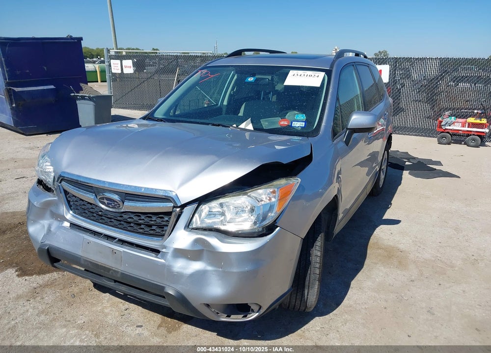 2015 SUBARU FORESTER 2.5I PREMIUM VIN: JF2SJADC6FH838240