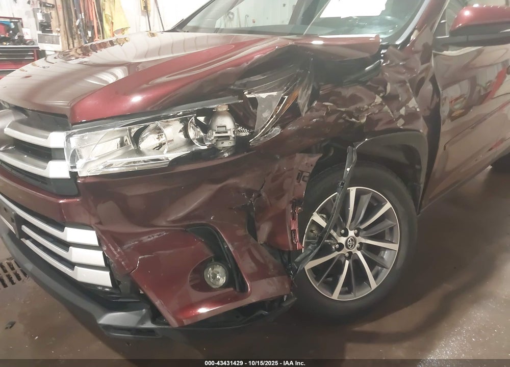 2019 TOYOTA HIGHLANDER XLE VIN: 5TDJZRFH3KS706777
