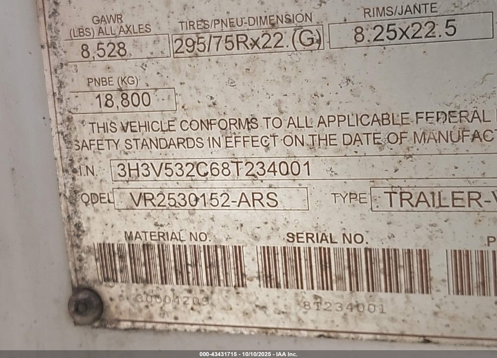 2008 HYUNDAI TRANSLEAD INC --- VIN: 3H3V532C68T234001