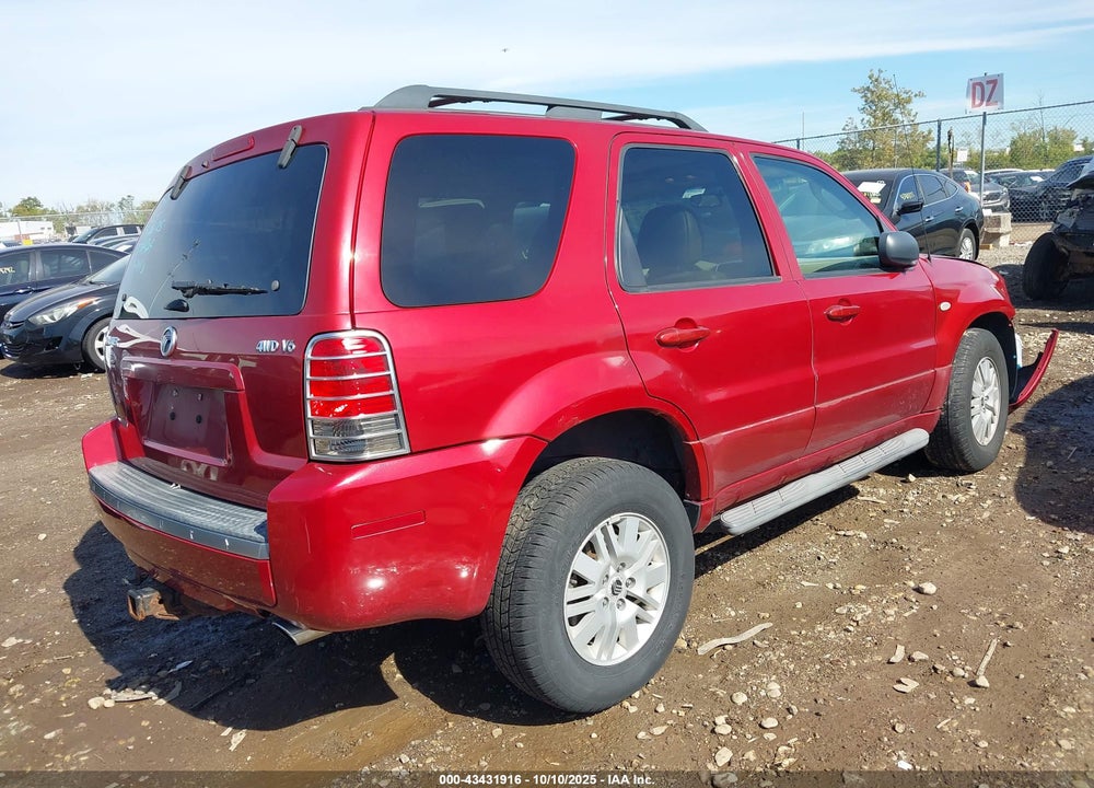 2006 MERCURY MARINER LUXURY/PREMIER VIN: 4M2YU57186KJ00289