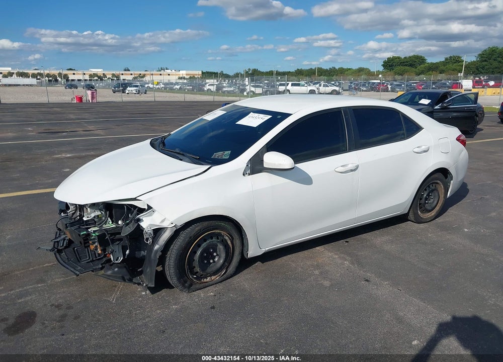 2019 TOYOTA COROLLA LE VIN: 5YFBURHE3KP946216