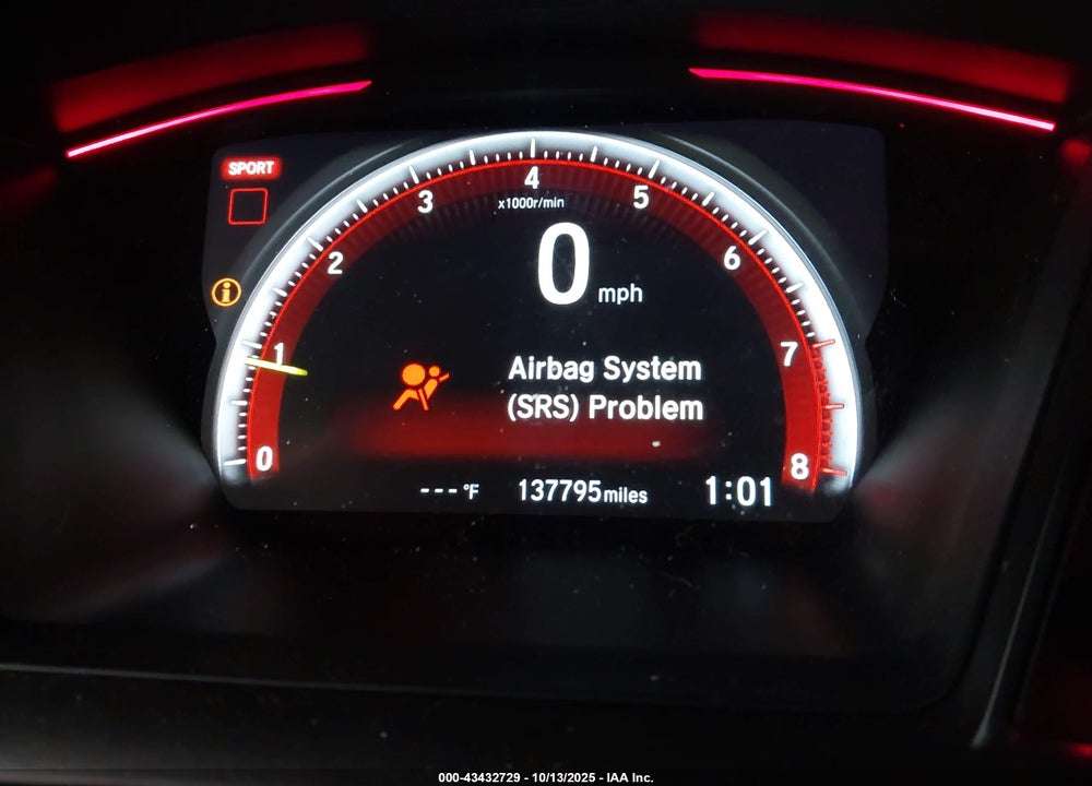 2019 HONDA CIVIC TYPE-R TOURING VIN: SHHFK8G74KU204096