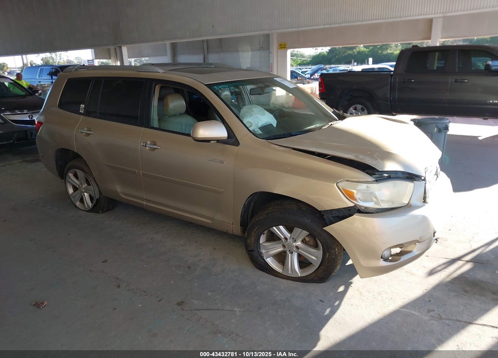 2008 TOYOTA HIGHLANDER LIMITED VIN: JTEES42A082086001