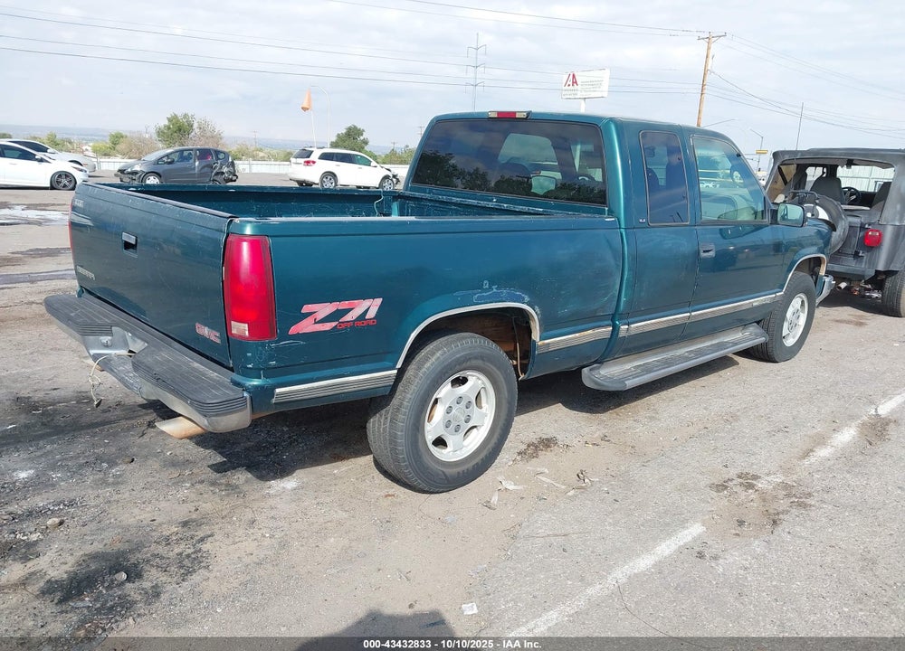 1998 GMC SIERRA 1500 SL WIDESIDE VIN: 2GTEK19R4W1536048
