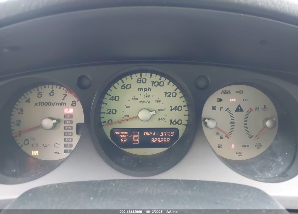 2003 ACURA TL 3.2 TYPE S VIN: 19UUA56863A033884