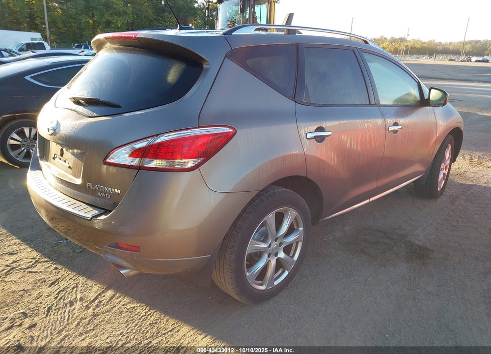 2014 NISSAN MURANO VIN: JN8AZ1MW5EW524378