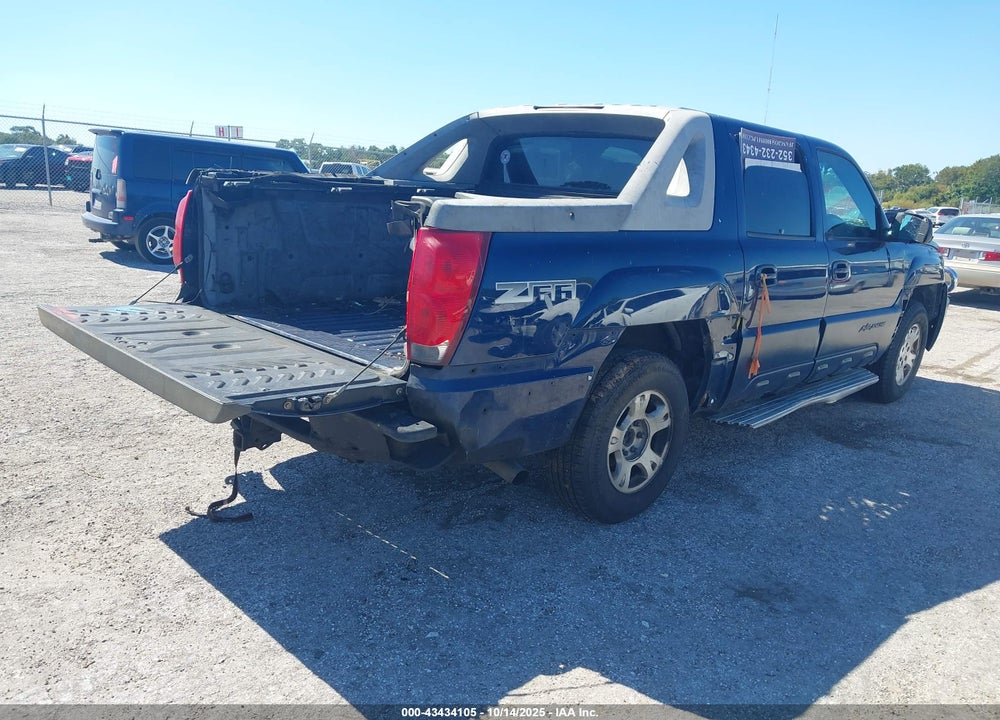 2002 CHEVROLET AVALANCHE 1500 VIN: 3GNEC13TX2G147733