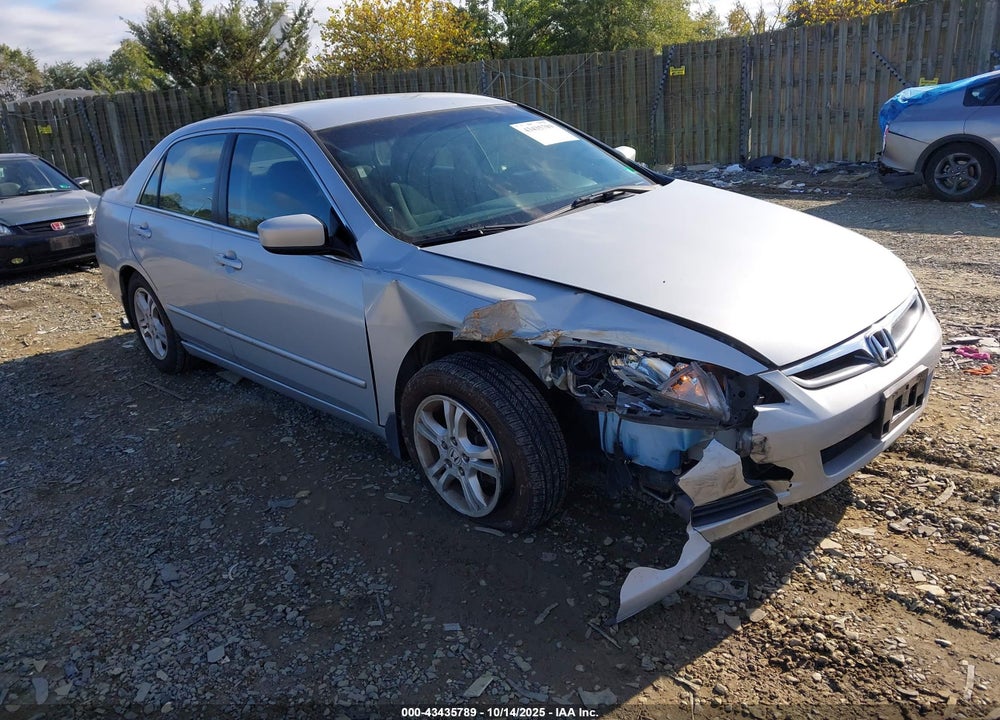 2007 HONDA ACCORD 2.4 SE VIN: 1HGCM563X7A202494