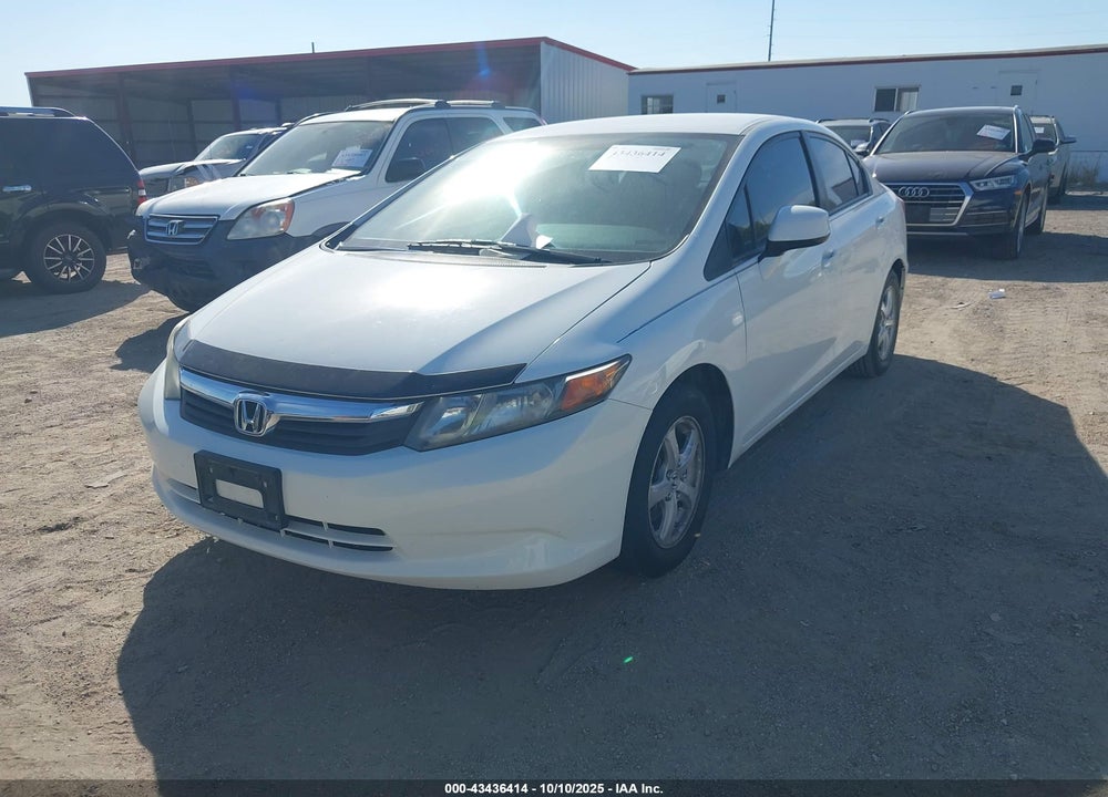2012 HONDA CIVIC VIN: 19XFB5F50CE000807