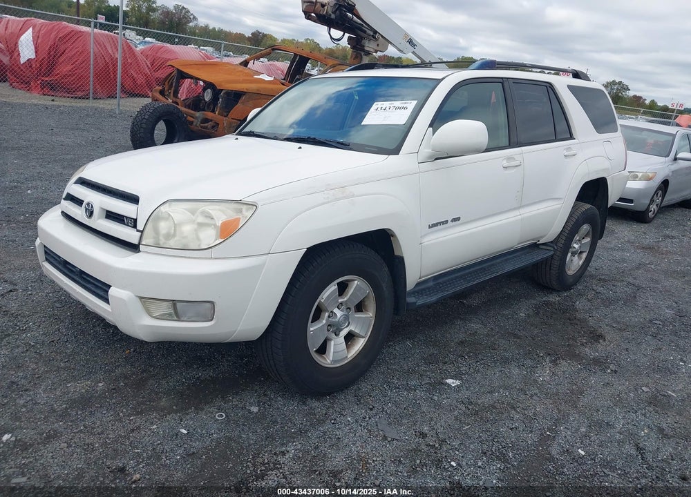2005 TOYOTA 4RUNNER LIMITED V8 VIN: JTEBT17R350046225