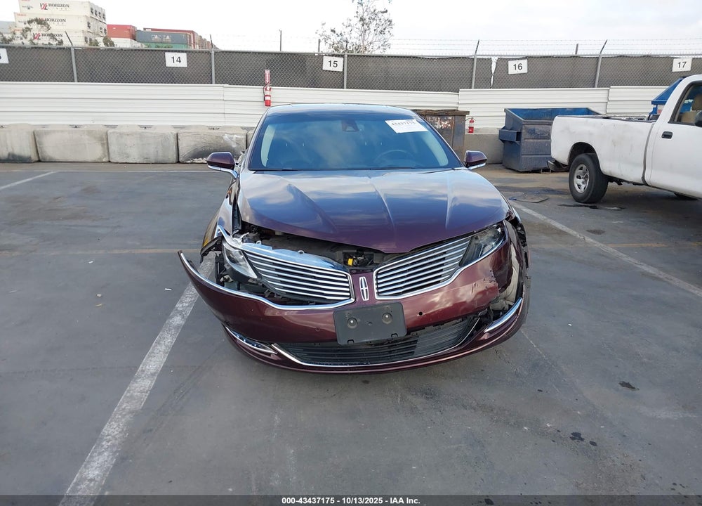 2013 LINCOLN MKZ VIN: 3LN6L2LU5DR820037