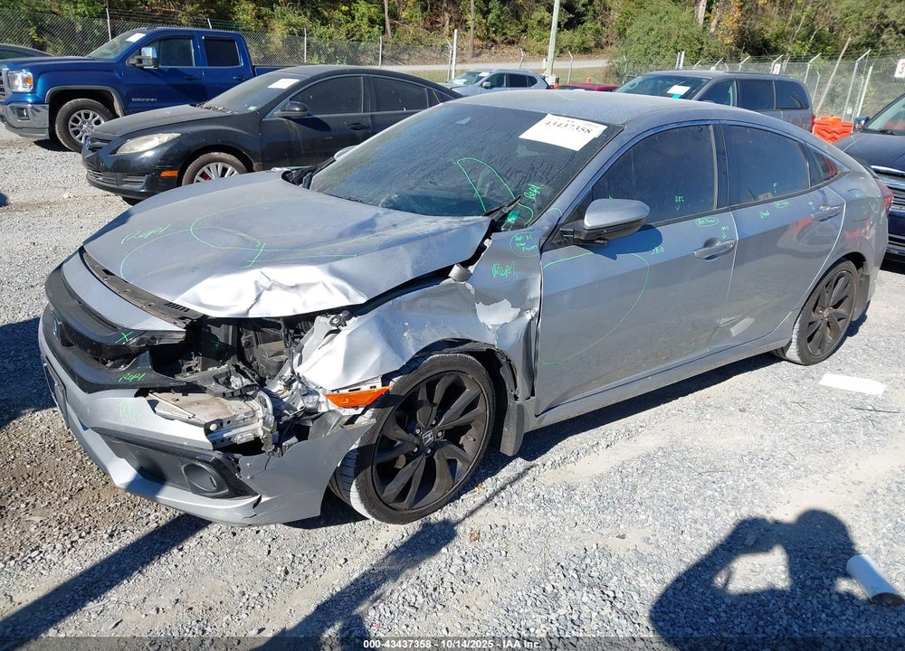 2019 HONDA CIVIC VIN: 2HGFC2F83KH552487