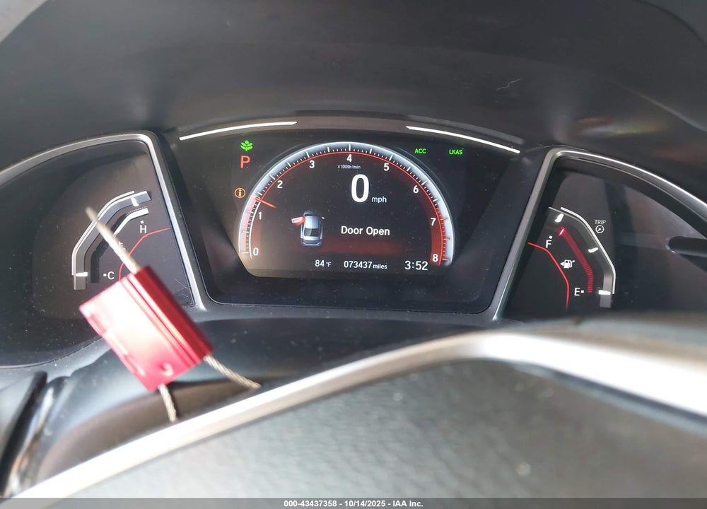 2019 HONDA CIVIC VIN: 2HGFC2F83KH552487
