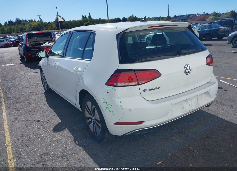 2019 VOLKSWAGEN E-GOLF SEL PREMIUM VIN: WVWPR7AU9KW908641