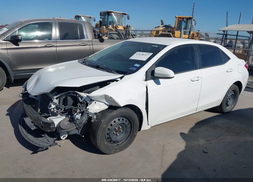 2016 TOYOTA COROLLA LE VIN: 2T1BURHE1GC527661