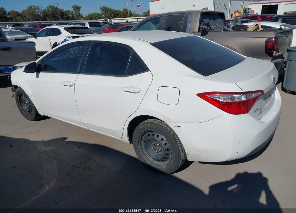2016 TOYOTA COROLLA LE VIN: 2T1BURHE1GC527661