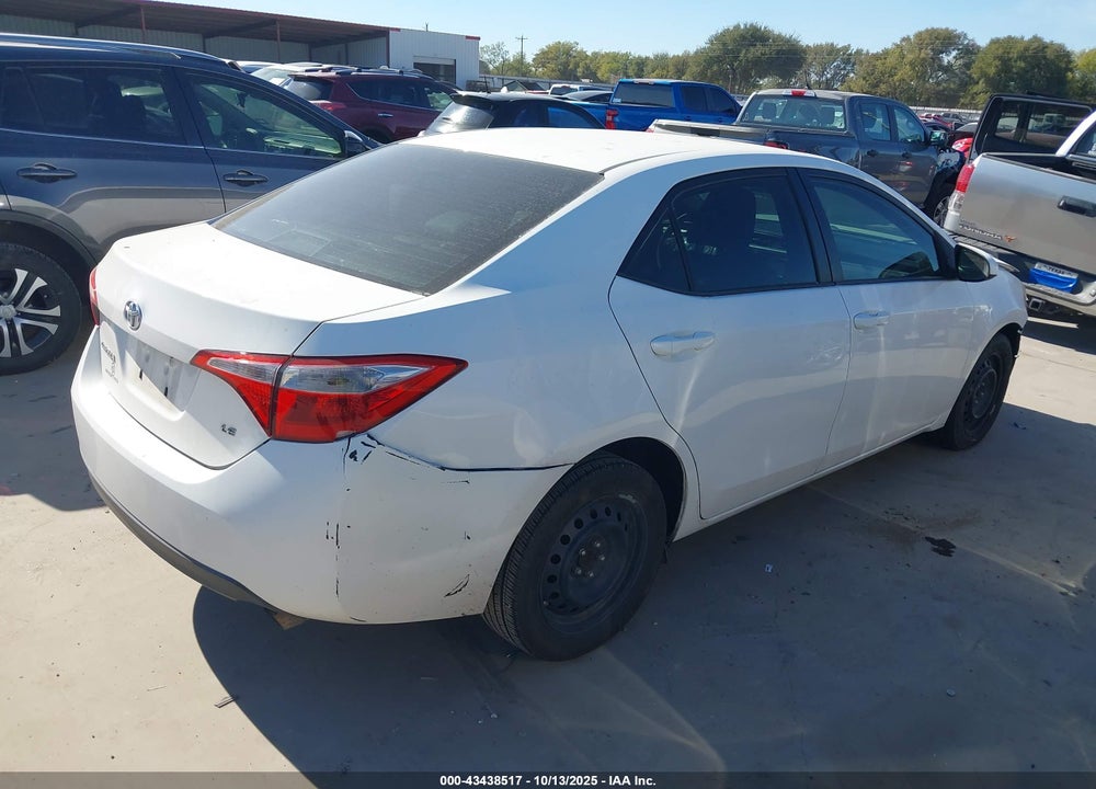 2016 TOYOTA COROLLA LE VIN: 2T1BURHE1GC527661
