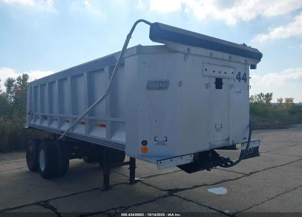 1989 TRAILER BOBKO DUMP VIN: 1B9A22228KA128144