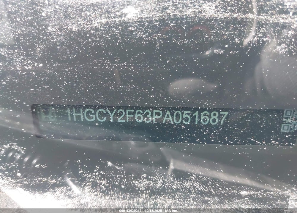 2023 HONDA ACCORD HYBRID EX-L VIN: 1HGCY2F63PA051687