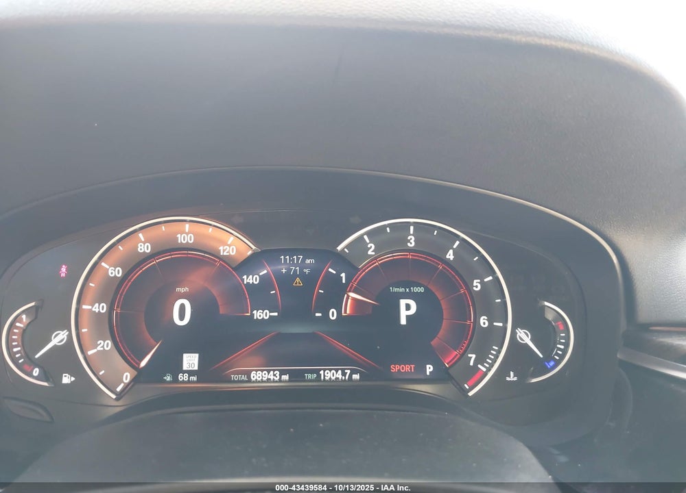 2019 BMW 5 SERIES VIN: WBAJE7C55KG893019