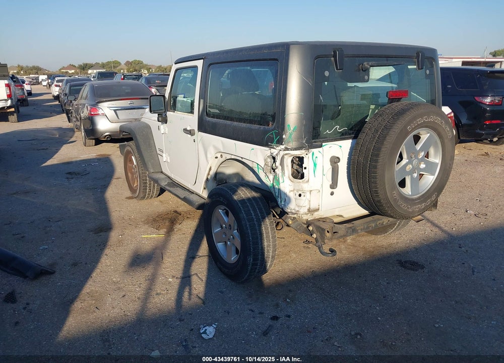 2015 JEEP WRANGLER SPORT VIN: 1C4GJWAG6FL533889