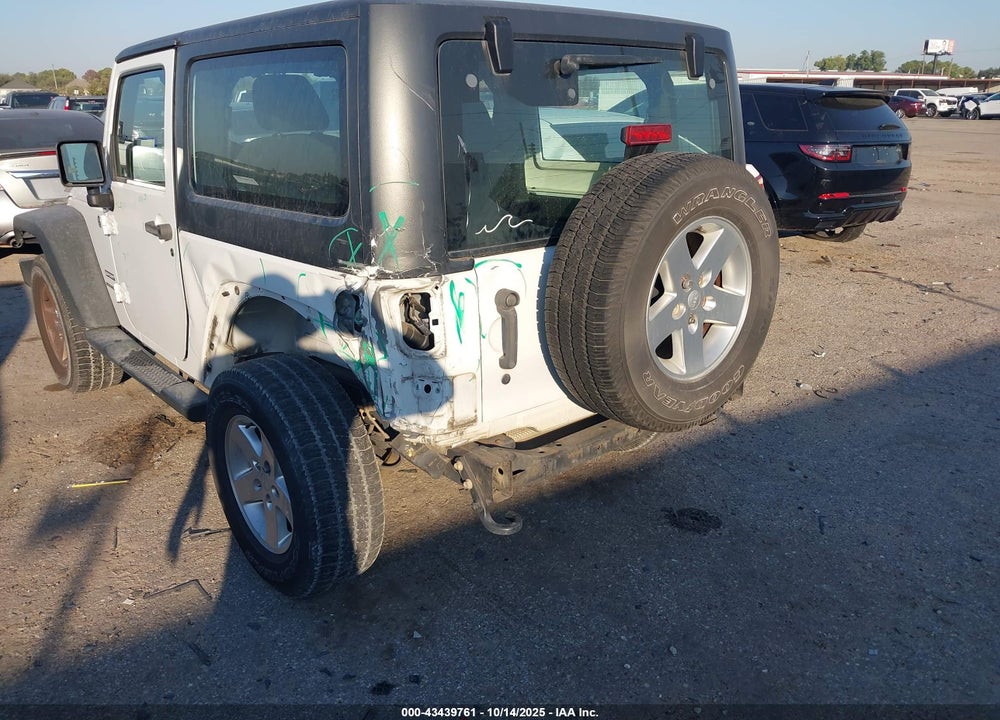 2015 JEEP WRANGLER SPORT VIN: 1C4GJWAG6FL533889