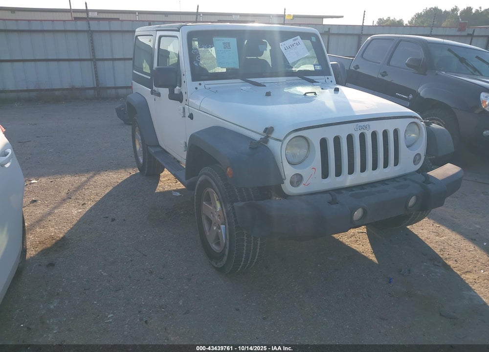 2015 JEEP WRANGLER SPORT VIN: 1C4GJWAG6FL533889