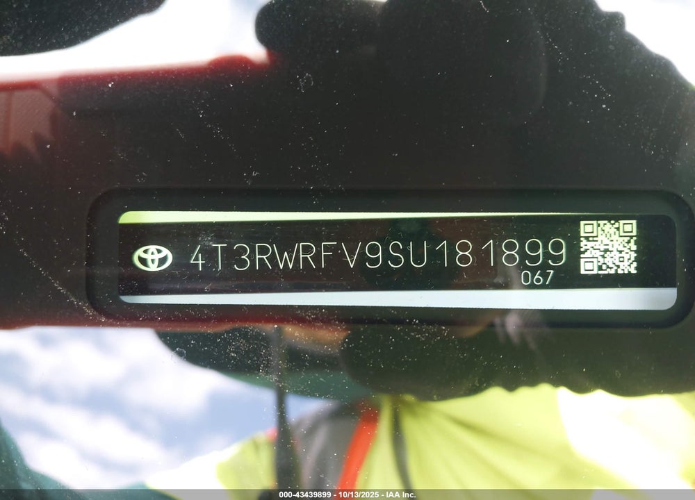 2025 TOYOTA RAV4 HYBRID VIN: 4T3RWRFV9SU181899