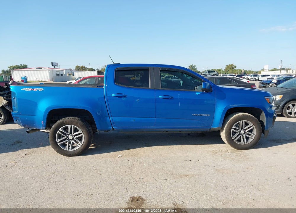 2021 CHEVROLET COLORADO 4WD SHORT BOX WT VIN: 1GCGTBEN7M1168143