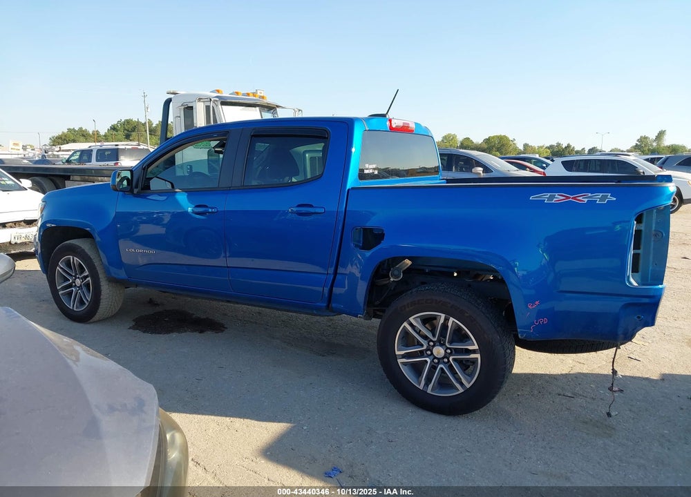 2021 CHEVROLET COLORADO 4WD SHORT BOX WT VIN: 1GCGTBEN7M1168143