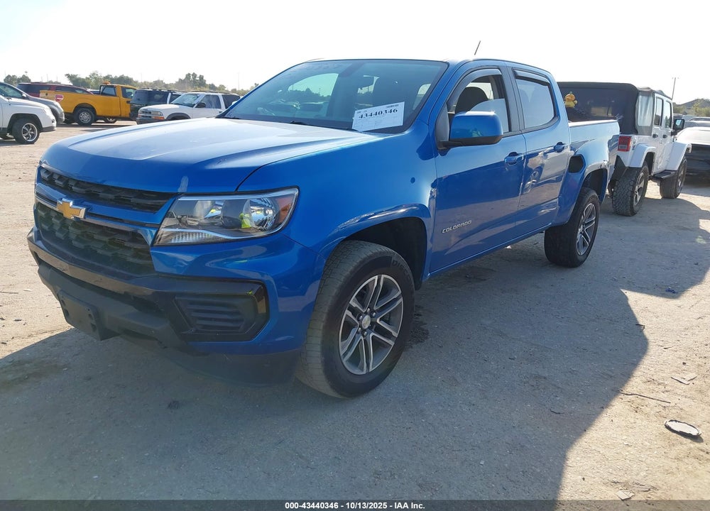 2021 CHEVROLET COLORADO 4WD SHORT BOX WT VIN: 1GCGTBEN7M1168143