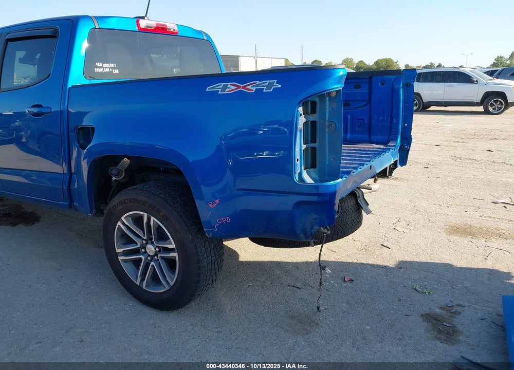 2021 CHEVROLET COLORADO 4WD SHORT BOX WT VIN: 1GCGTBEN7M1168143
