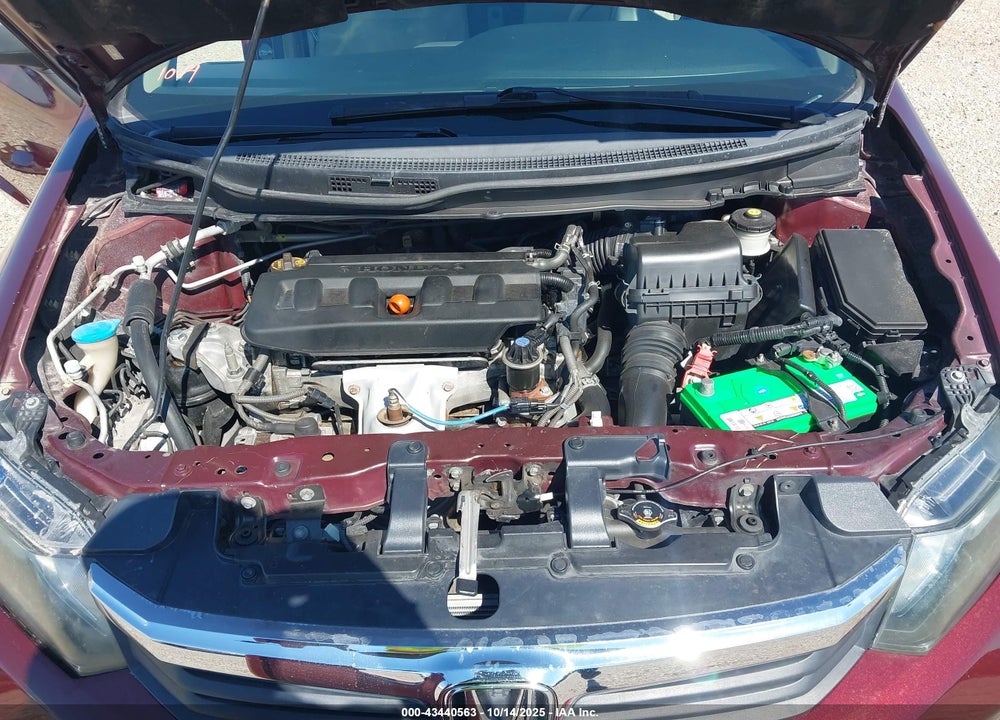2012 HONDA CIVIC VIN: 2HGFB2F59CH605803
