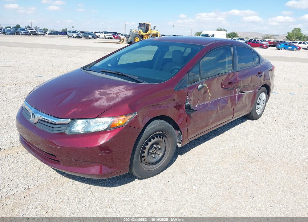 2012 HONDA CIVIC VIN: 2HGFB2F59CH605803