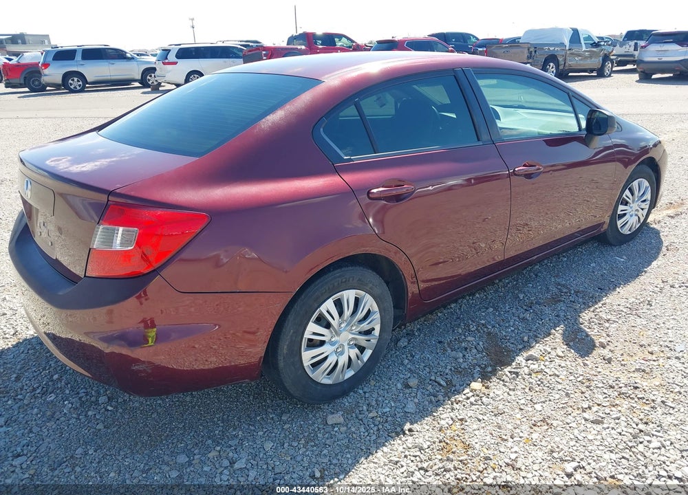 2012 HONDA CIVIC VIN: 2HGFB2F59CH605803