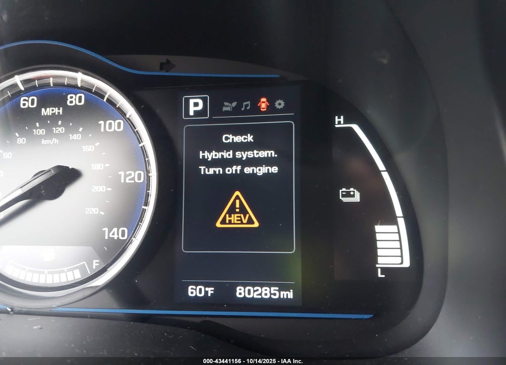 2017 HYUNDAI IONIQ HYBRID BLUE VIN: KMHC65LC4HU031265