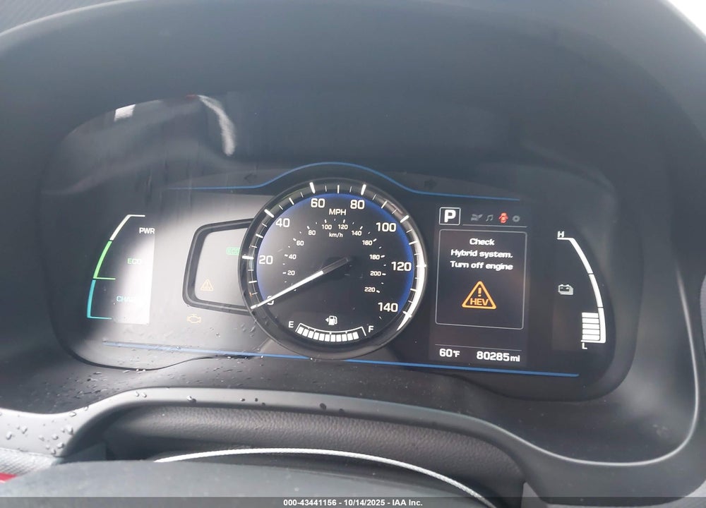 2017 HYUNDAI IONIQ HYBRID BLUE VIN: KMHC65LC4HU031265