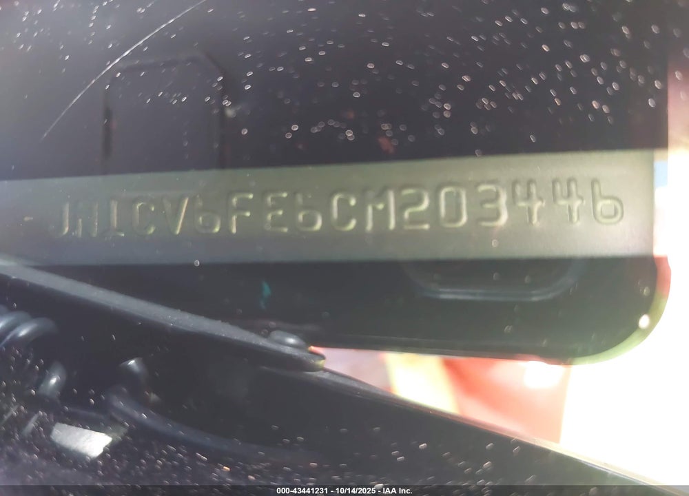 2012 INFINITI G37 VIN: JN1CV6FE6CM203446
