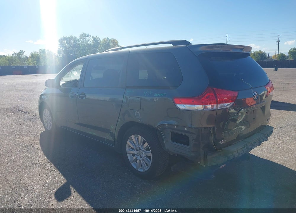 2012 TOYOTA SIENNA XLE LIMITED VIN: 5TDDK3DC6CS048380