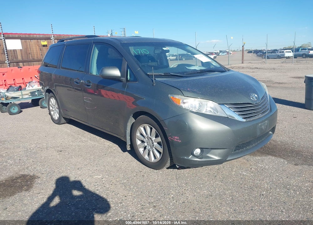 2012 TOYOTA SIENNA XLE LIMITED VIN: 5TDDK3DC6CS048380