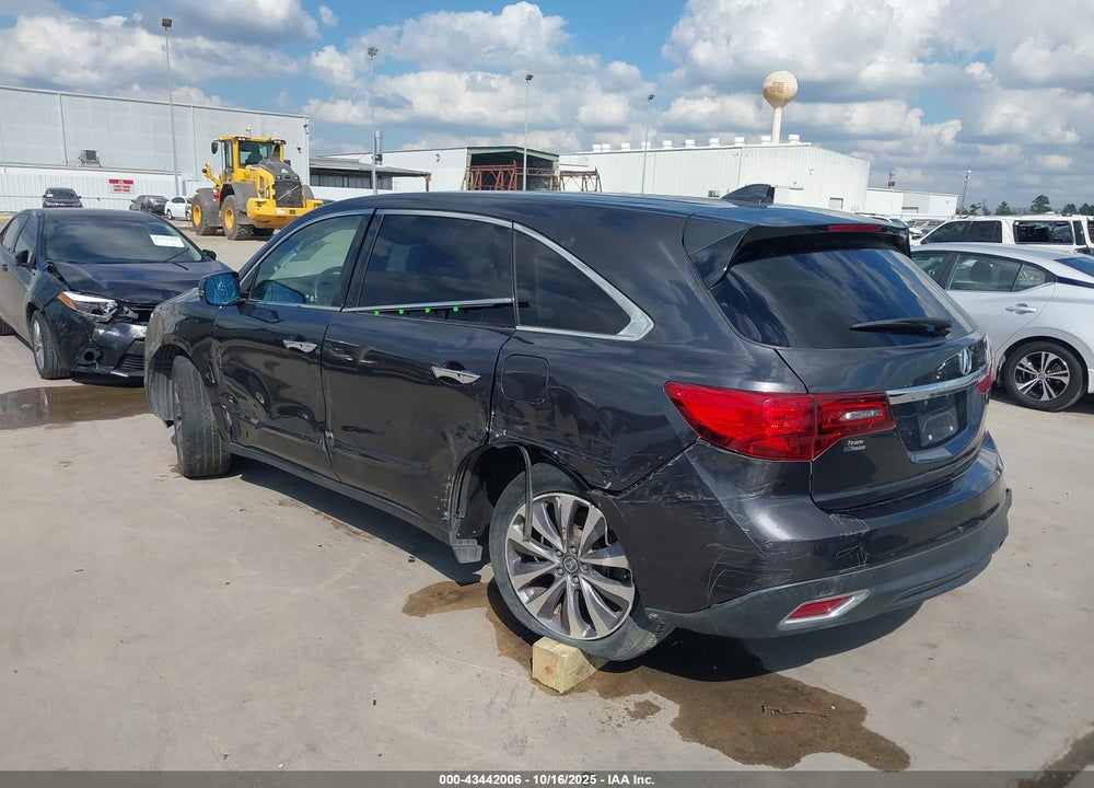 2014 ACURA MDX TECHNOLOGY PACKAGE VIN: 5FRYD3H40EB011684