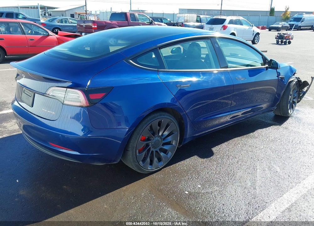 2021 TESLA MODEL 3 PERFORMANCE DUAL MOTOR ALL-WHEEL DRIVE VIN: 5YJ3E1EC4MF030861