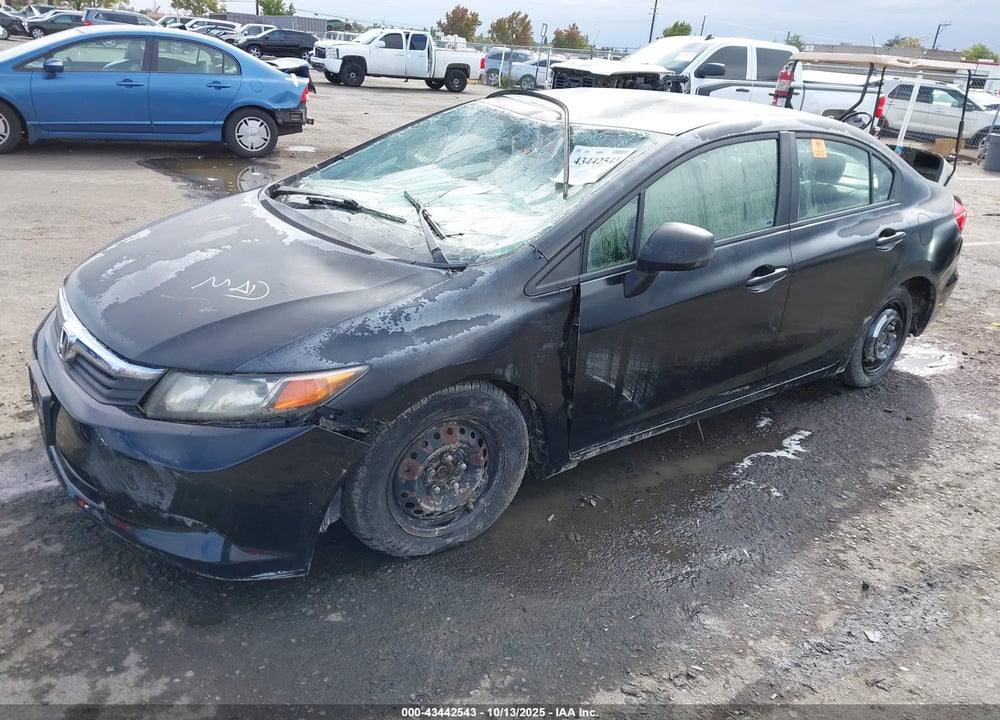 2012 HONDA CIVIC LX VIN: 2HGFB2F52CH592392
