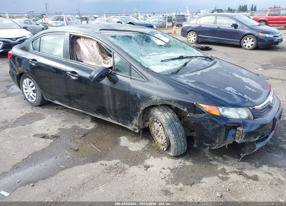 2012 HONDA CIVIC LX VIN: 2HGFB2F52CH592392