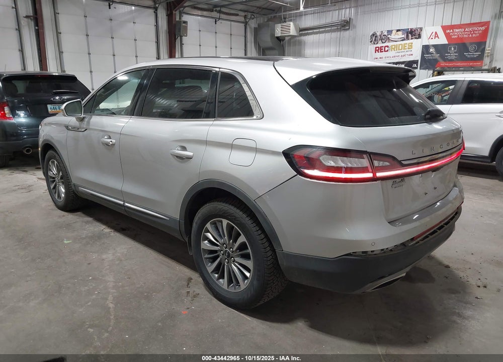 2019 LINCOLN NAUTILUS SELECT VIN: 2LMPJ8K96KBL13254