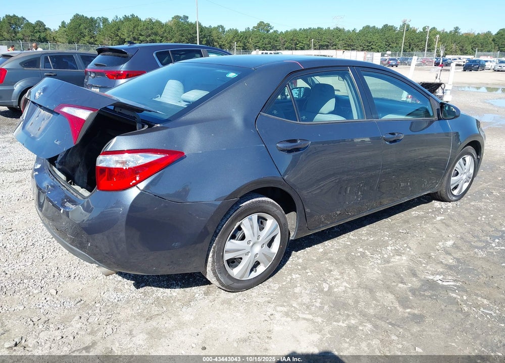 2016 TOYOTA COROLLA LE VIN: 2T1BURHE5GC661248